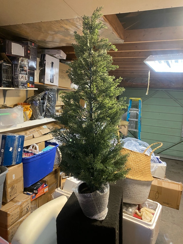3 FT Artificial Cedar Topiary Trees