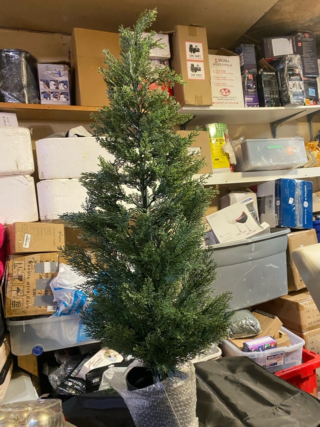 3 FT Artificial Cedar Topiary Trees - photo 5