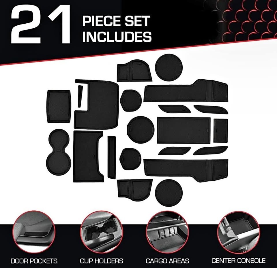 Interior Non Slip Anti Dust Cup Holder Inserts