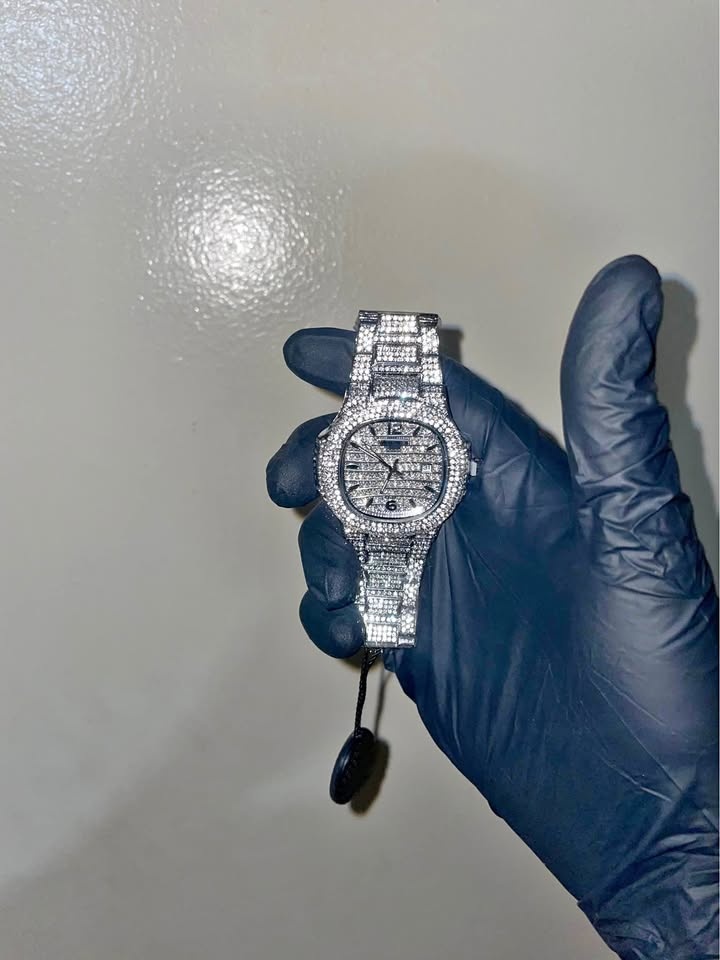 PATËK STYLE ICED OUT WATCH