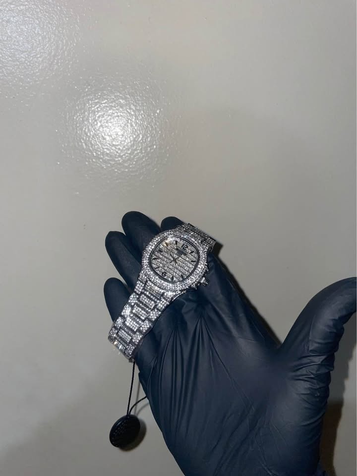 PATËK STYLE ICED OUT WATCH - photo 3