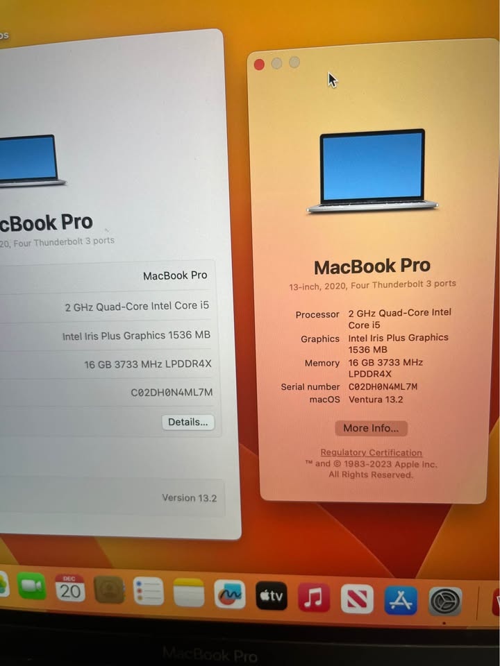 16GB 1TB 2020 MacBook Pro 13” - photo 2