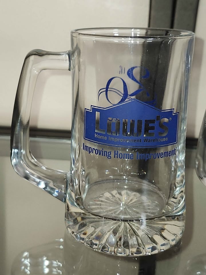 LOWE'S HOME IMPROVEMENT clear glass beer mugs - photo 2