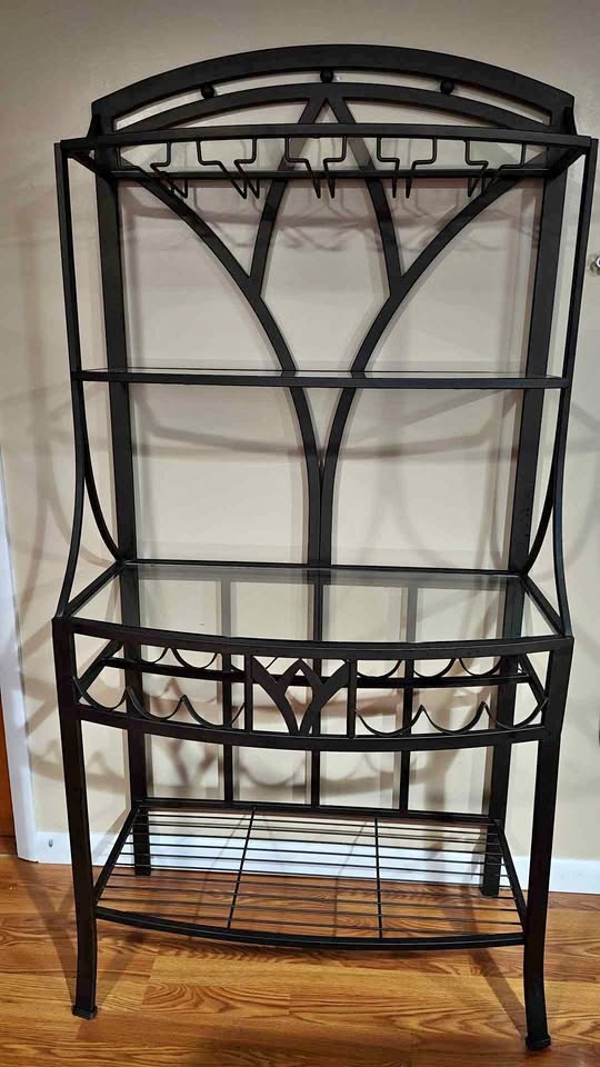 Stylish Wine Rack & Baker's Shelf