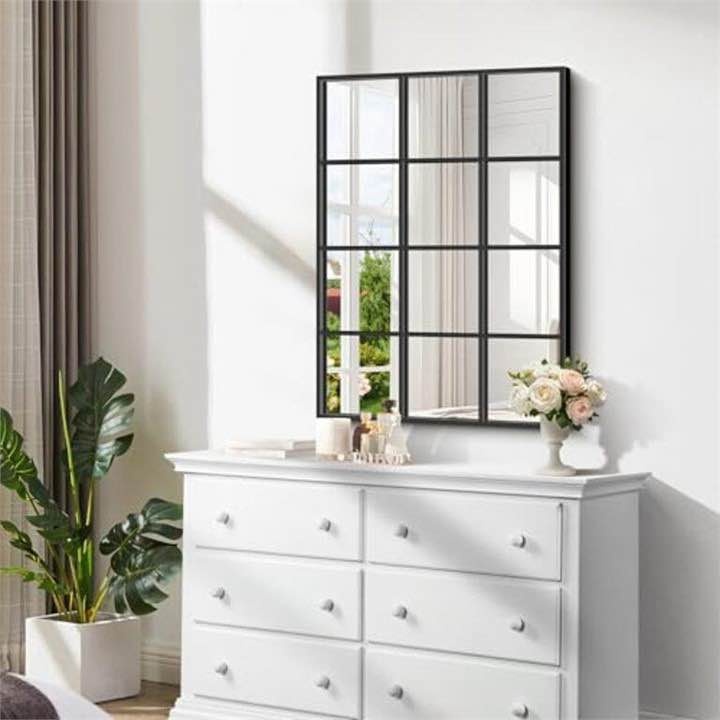 NIMURY RECTANGLE MIRROR, 20"X28", BLACK - photo 2