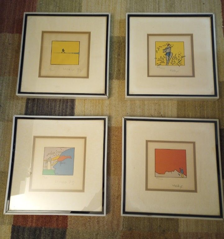 Peter Max Serigraphs - Set of Four, Rare & Limited!