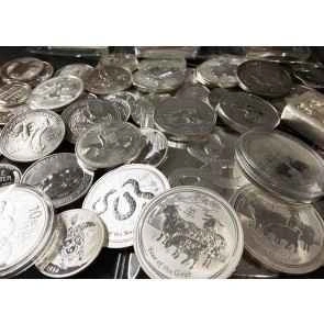 Silver coins at spot price
