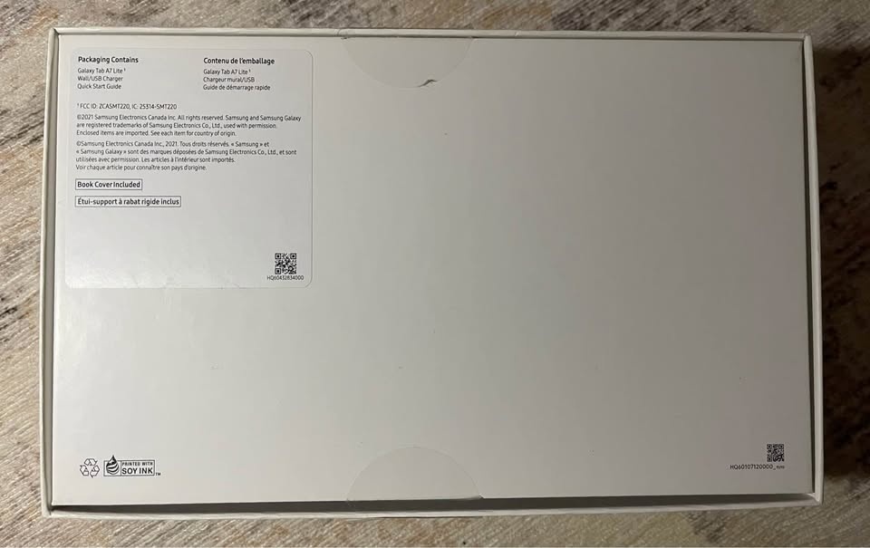 Galaxy Tab A7 Lite with Blue or Red Case - photo 3