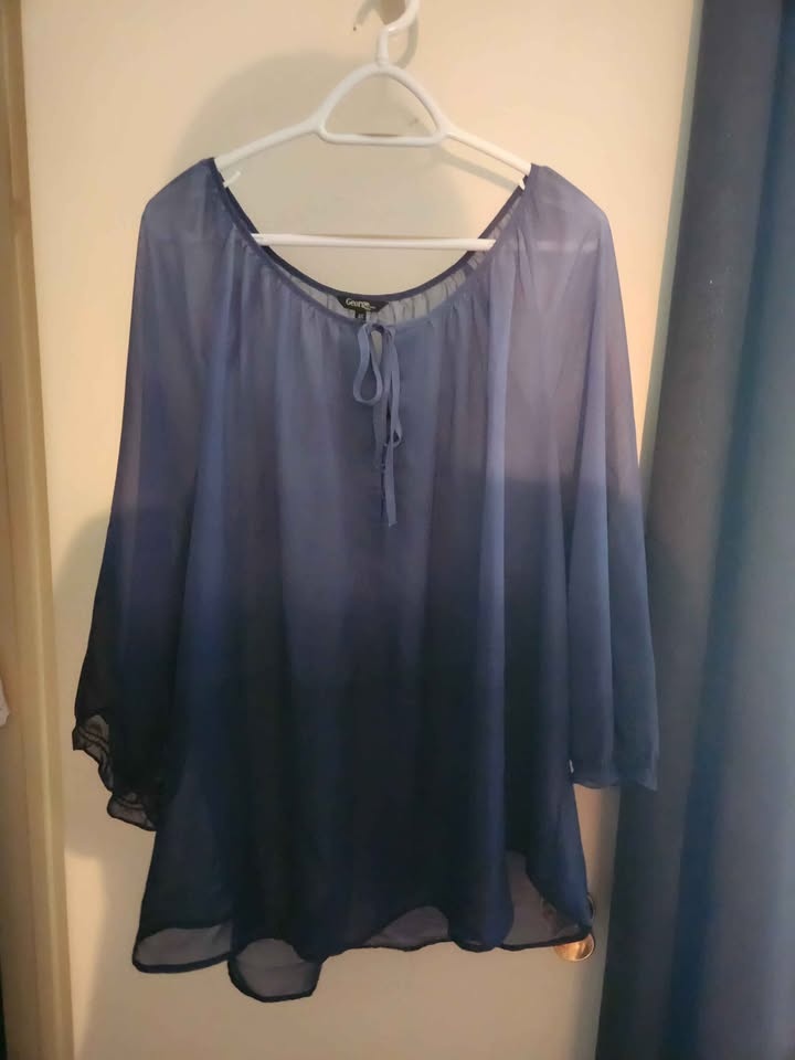 Plus size Sheer top - photo 2