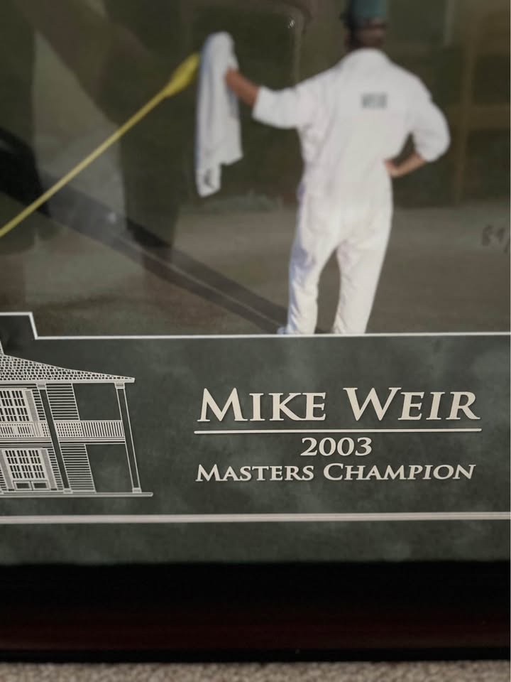 Mike Weir 2003 Masters Champion Signed Framed Photo - photo 3