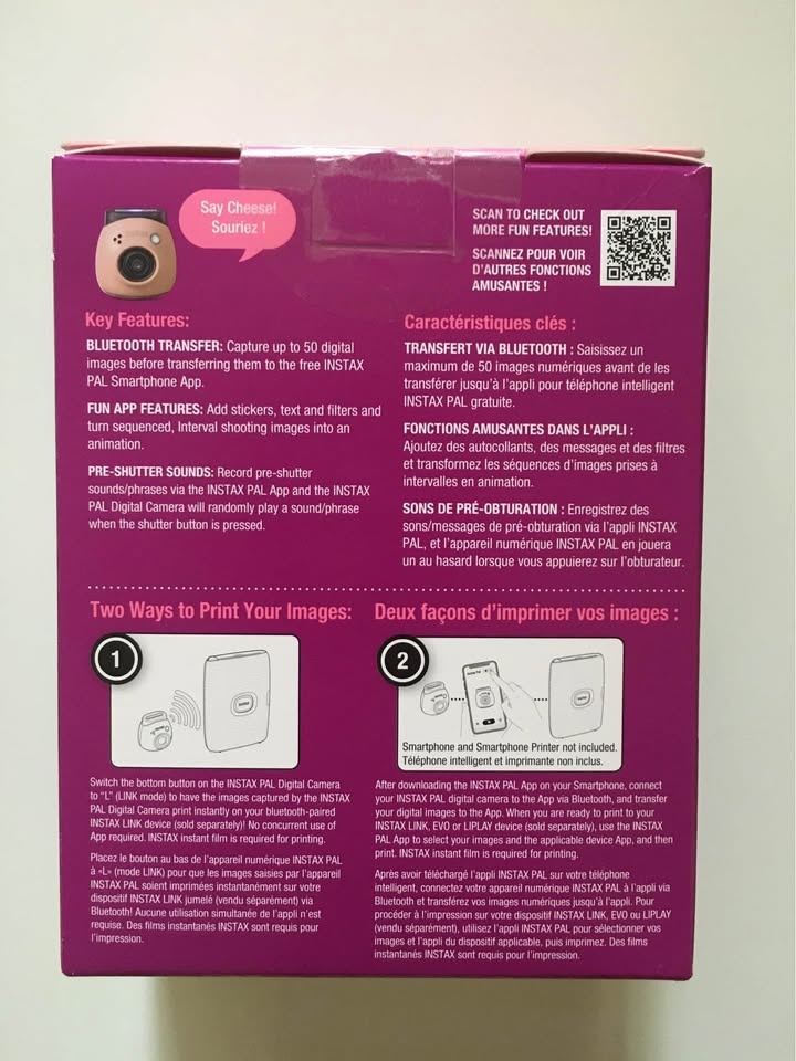 Brand New instax Pal Digital Camera - Powder Pink - Markham - photo 2