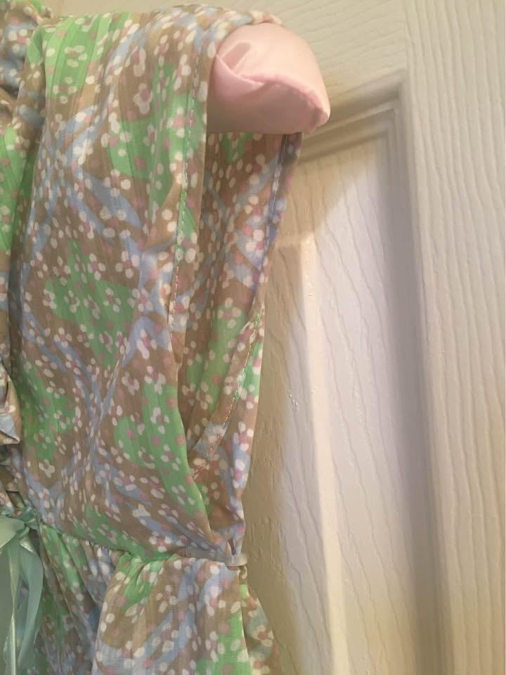 Girls 2 Piece Ruffle Cotton Dress size 10 Made in Canada - photo 5