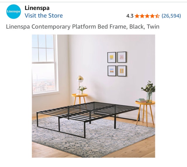 Linenspa Twin Bed Frame