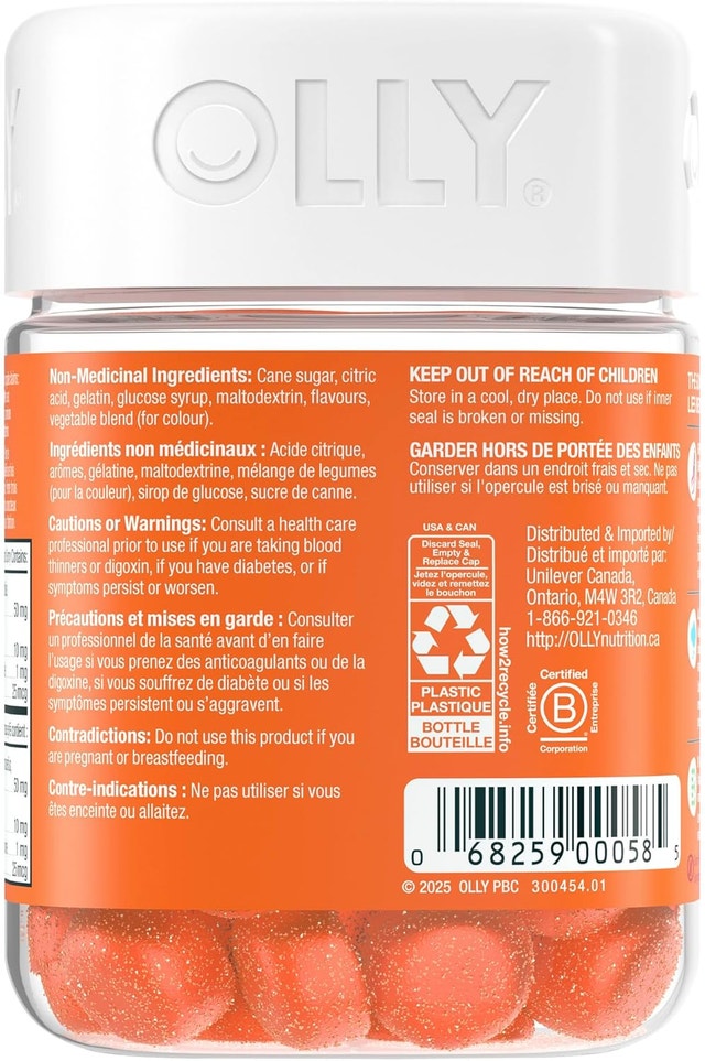 OLLY Laser Focus Gummy, Alpha GPC, B Vitamins Supplement - photo 2