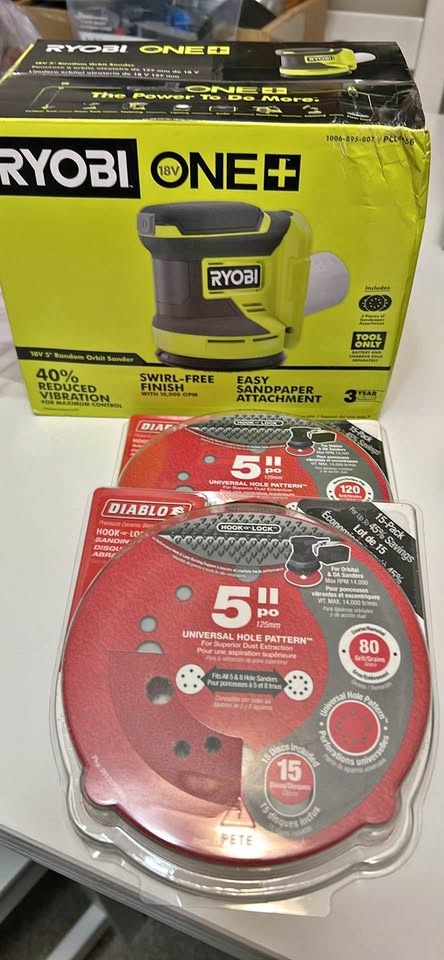 Ryobi 18v Orbit Sander