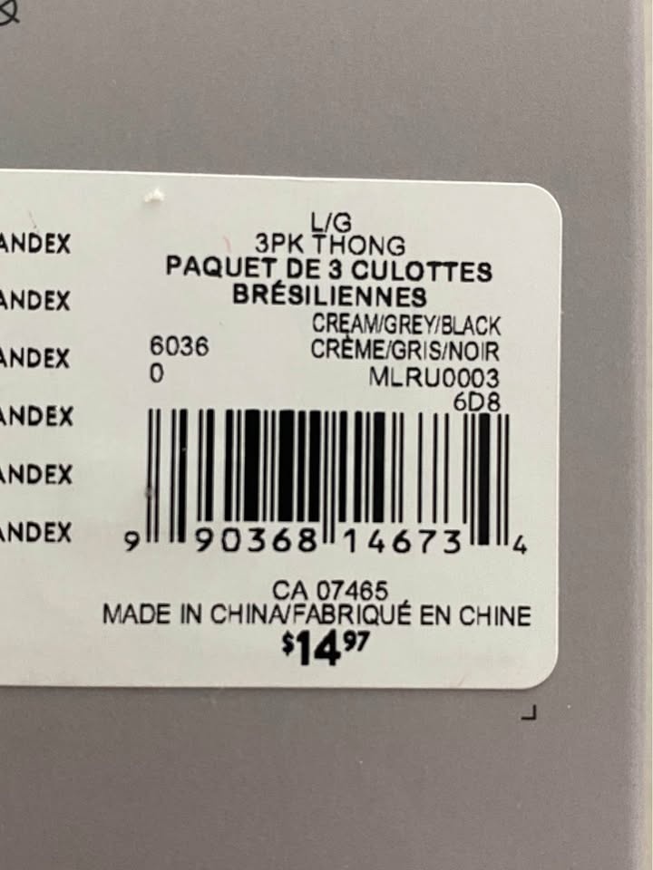 MEXX Thong & Bikini 3 pk - Size Large - photo 3