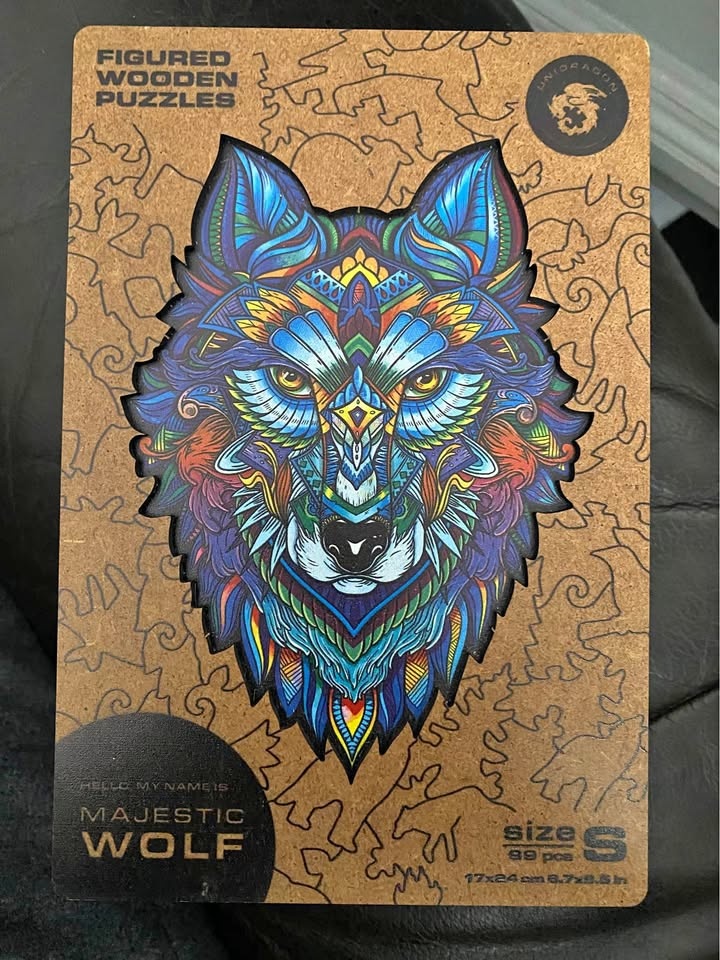 Wooden Wolf Puzzle
