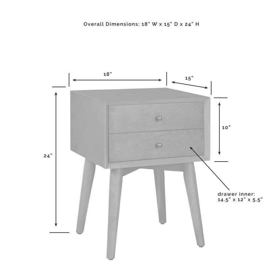 MCM wood night stand / side table - photo 2