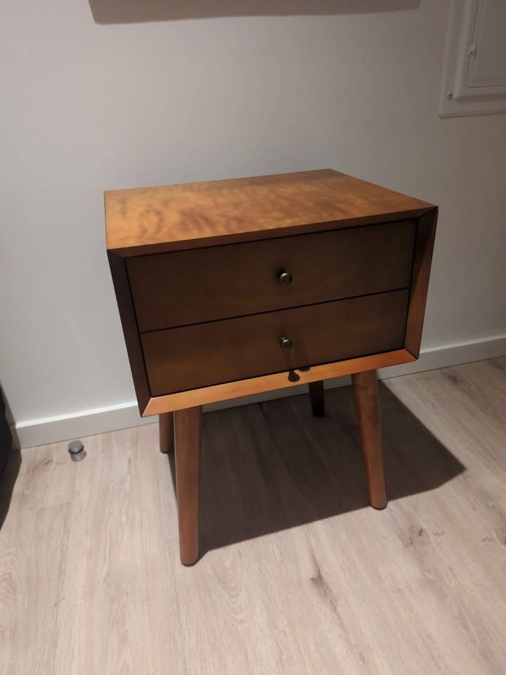 MCM wood night stand / side table - photo 5