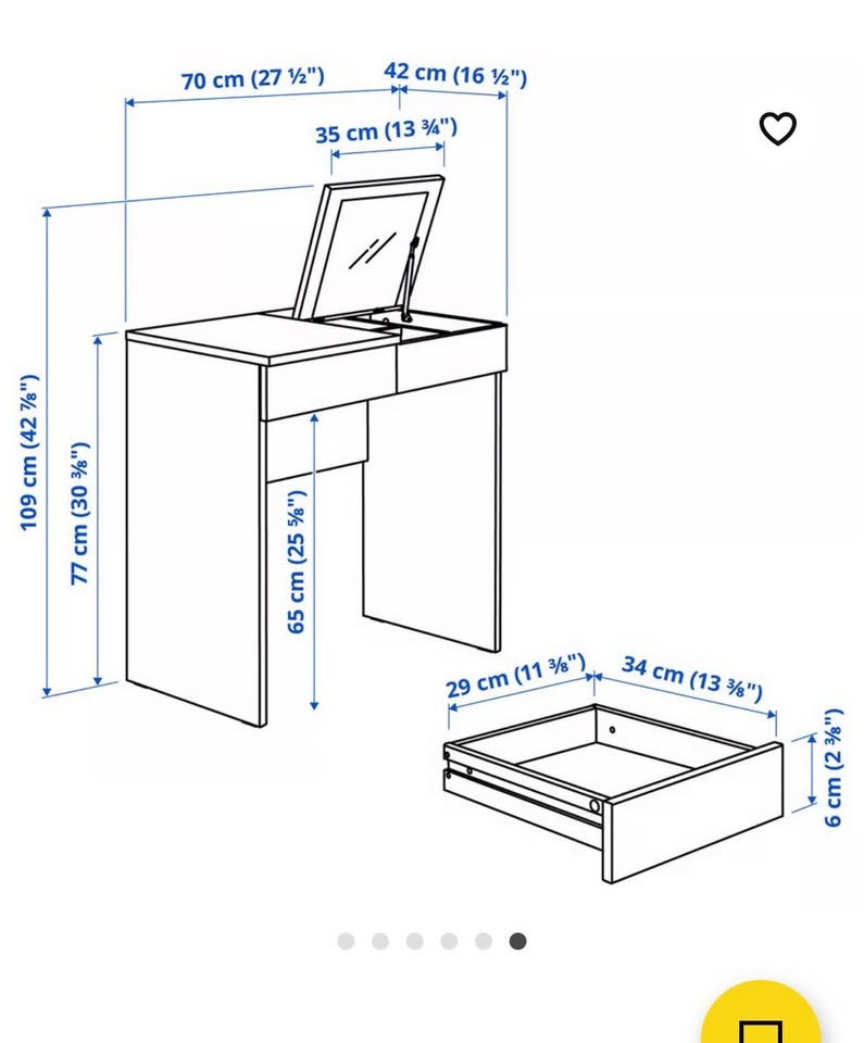 ikea brimnes dressing table - photo 5