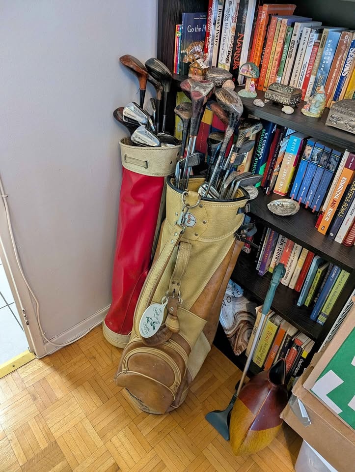 NEED GONE ASAP! 2 Sets of Vintage Golf Bags w/ Clubs and Accs
