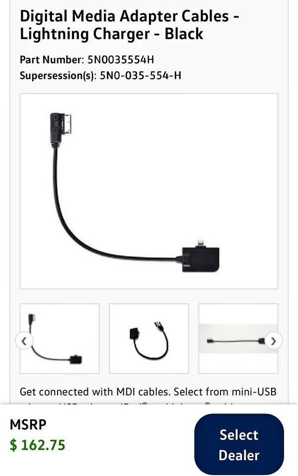 Digital Media Adapter Cables - Lightning Charger - Black