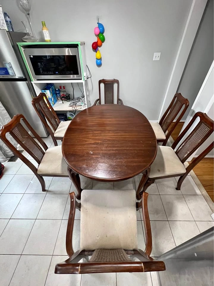 Sets of table and chairs