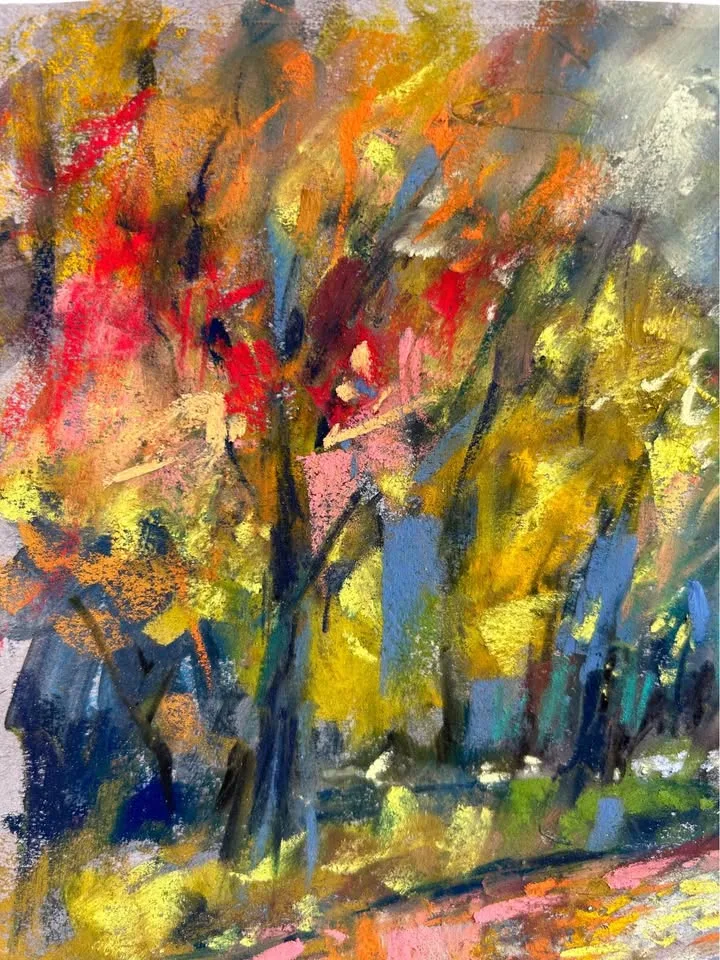 "Foliage" original pastel painting image indicator(2)