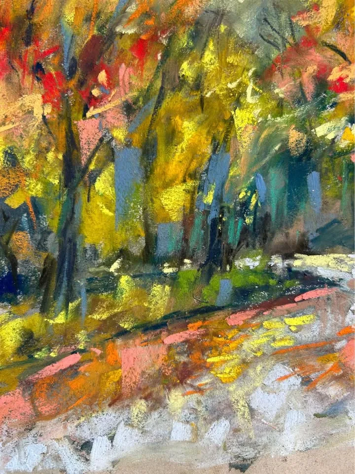 "Foliage" original pastel painting image indicator(5)