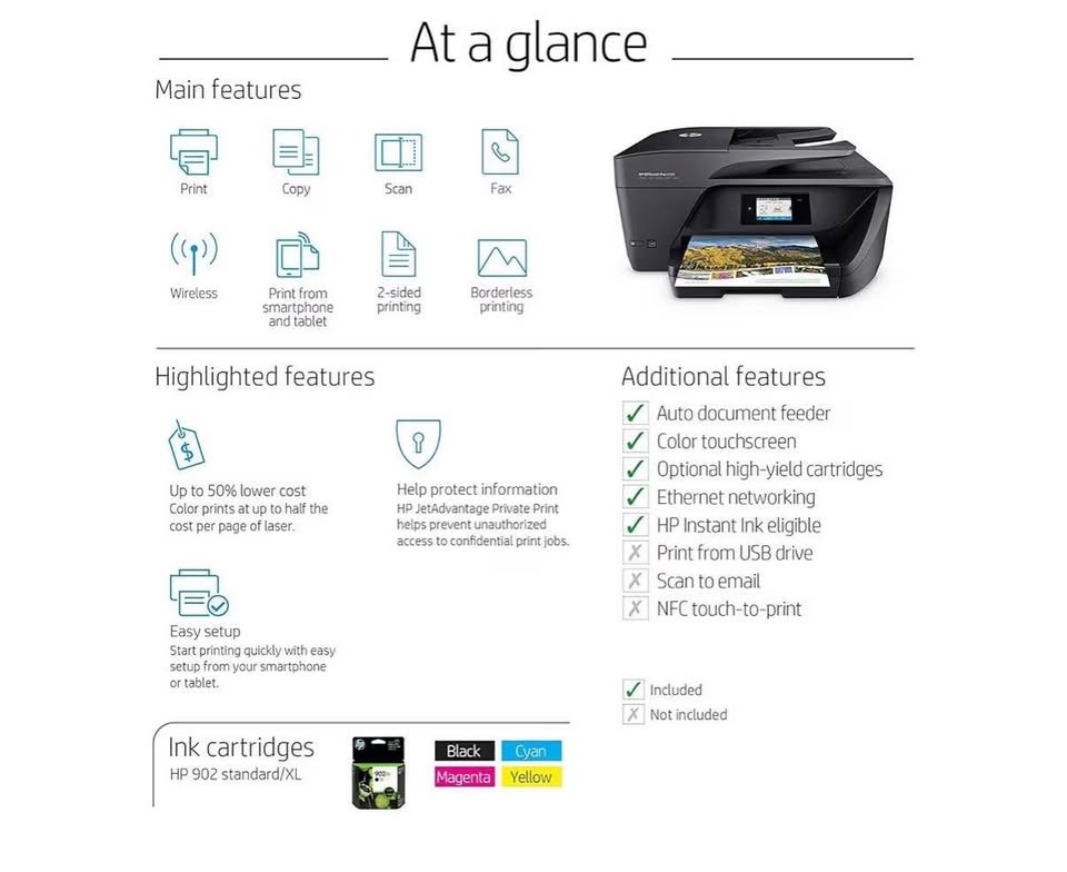 Printer All-in-One HP OfficeJet Pro 6968 - photo 4