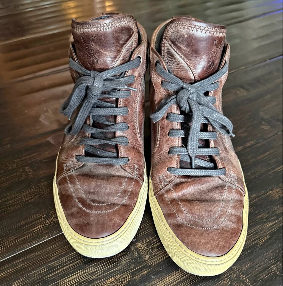Rare VTG YSL Malibu High Top Sneakers SIZE: European 43