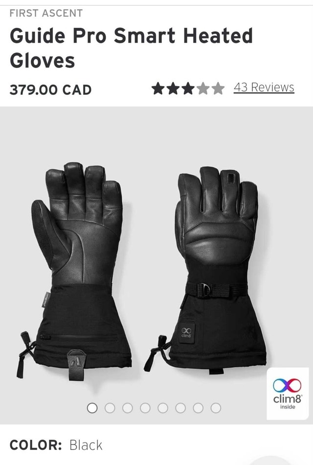 First Ascent Heated Gloves