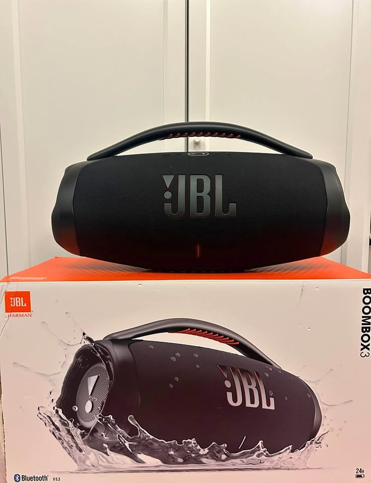 JBL boombox 3 portable speaker (brand new) price firm