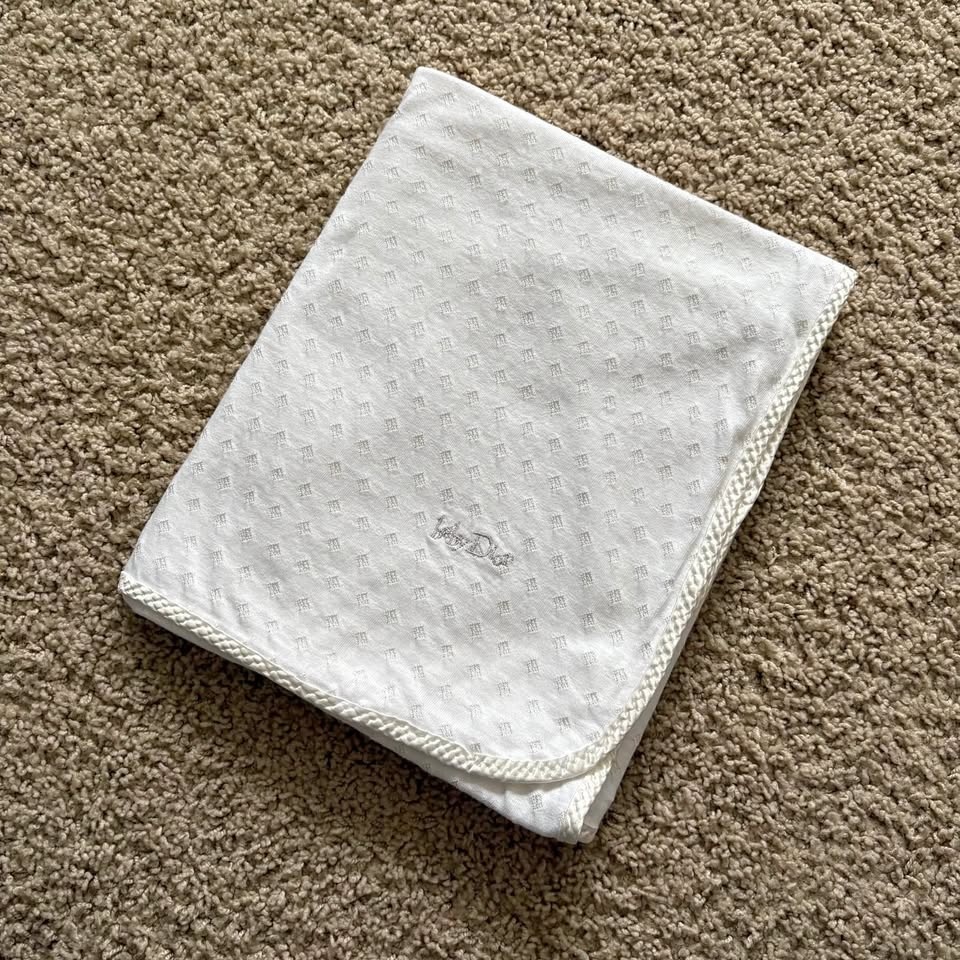Vintage Baby Dior Receiving Blanket