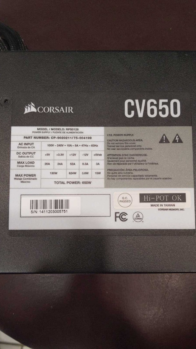 Corsair CV650 - photo 3