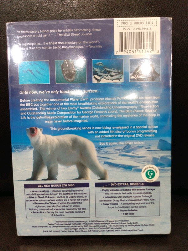 The Blue Planet Seas of Life 5 disc set Special edition - photo 3