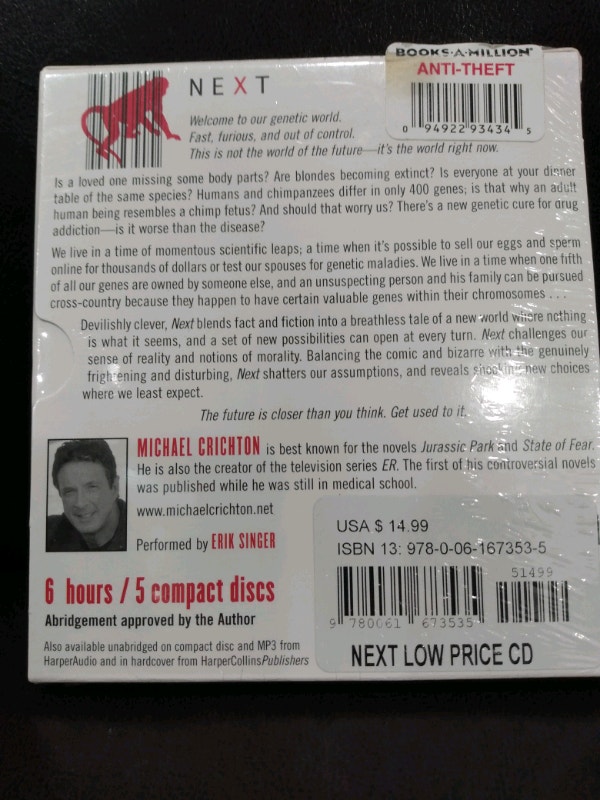 NEXT Michael Crichton New wrapped - photo 2