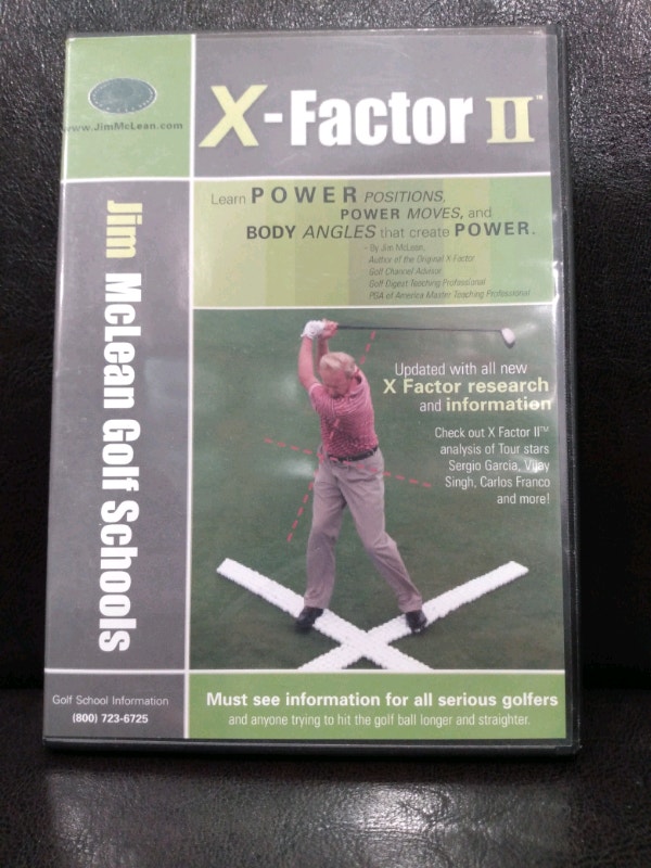X-Factor 2 McLean golf schools 1 disc