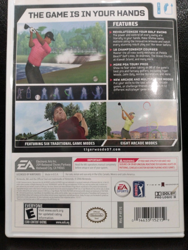 Wii Tiger Woods PGATour 07 - photo 3
