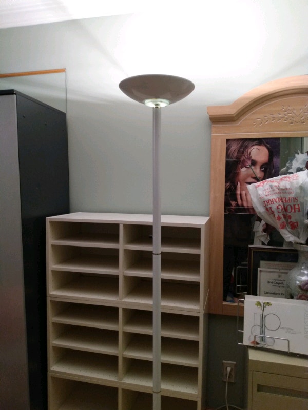 Tall white lamp