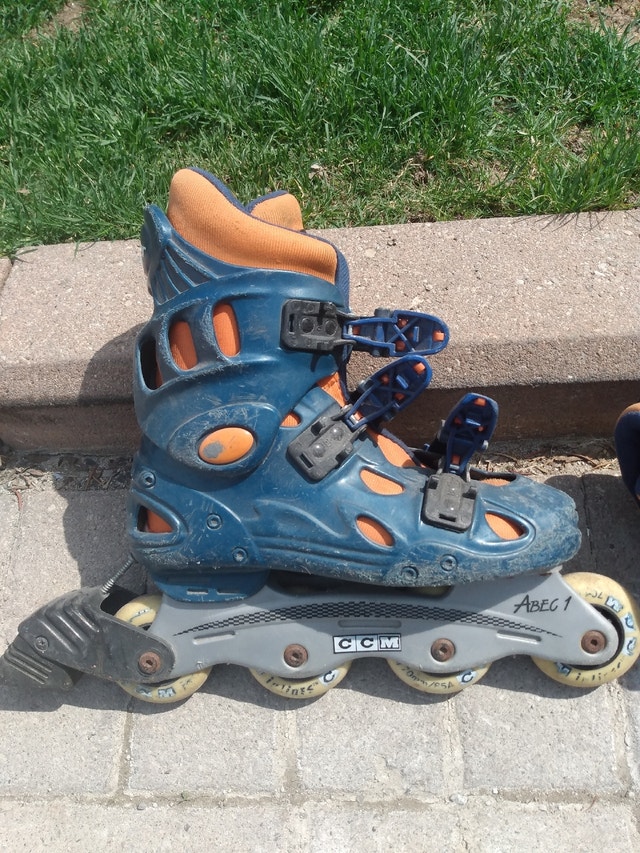 Blue and orange kids rollerblades - photo 2