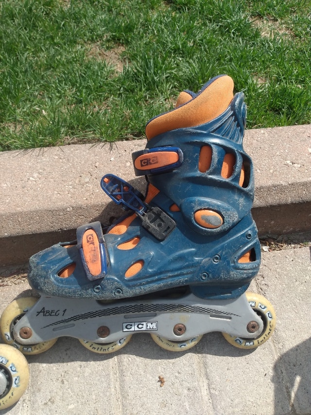 Blue and orange kids rollerblades - photo 3
