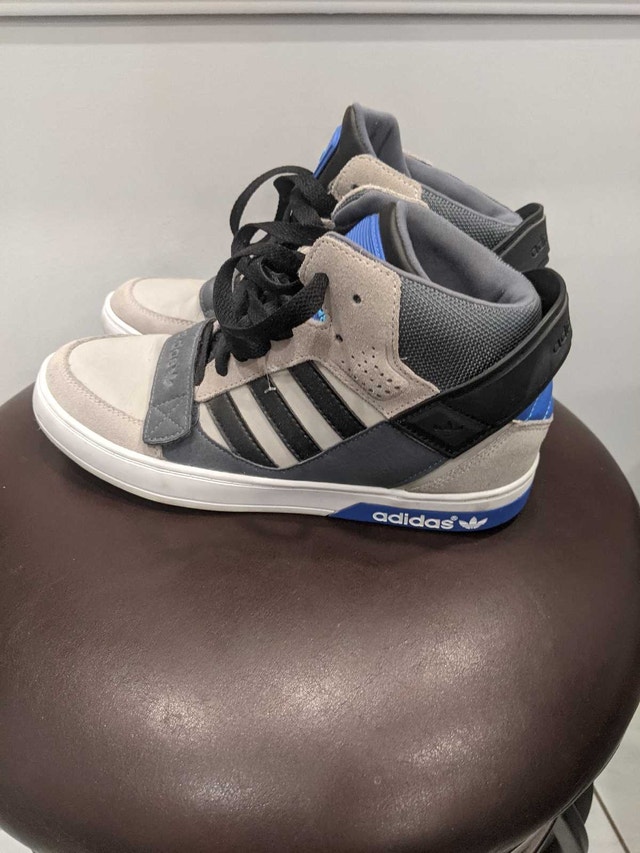 Adidas Hardcourt Defender Grey Black Blue Trainers