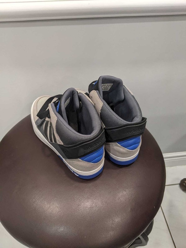 Adidas Hardcourt Defender Grey Black Blue Trainers - photo 3