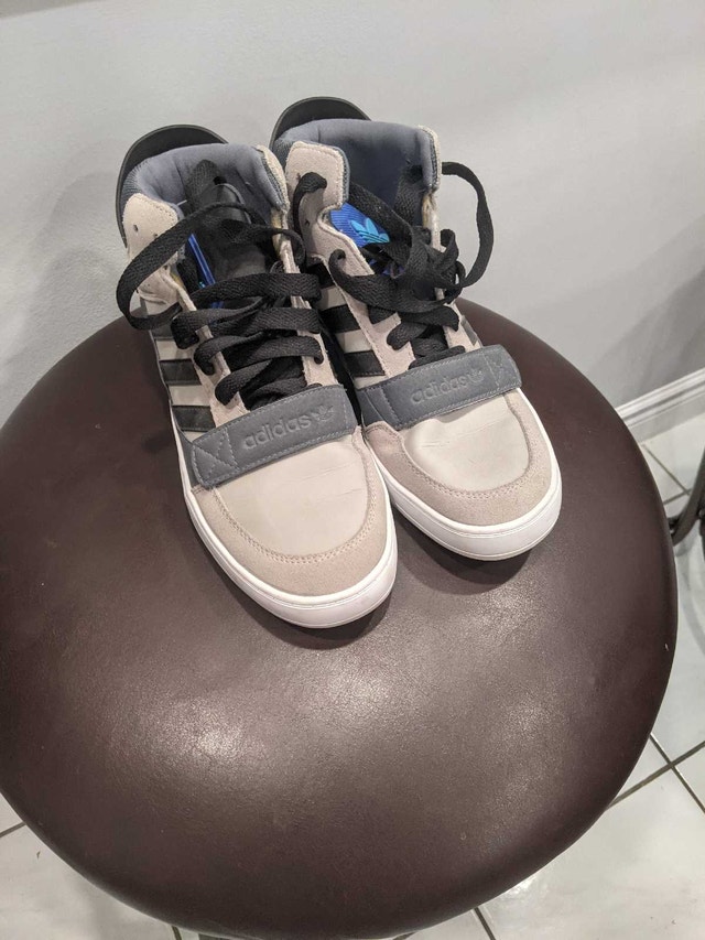 Adidas Hardcourt Defender Grey Black Blue Trainers - photo 4