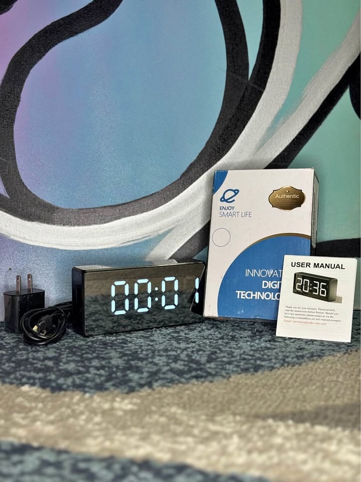 ⏰ Modern 3D LED Digital Wall & Desk Clock