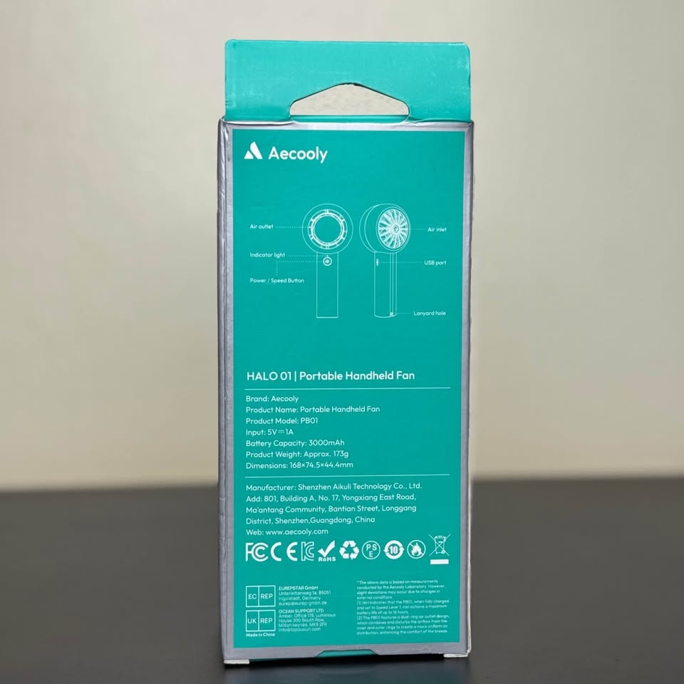 🌬️ Aecooly HALO 01 Portable Handheld Fan 🌬️ - photo 3