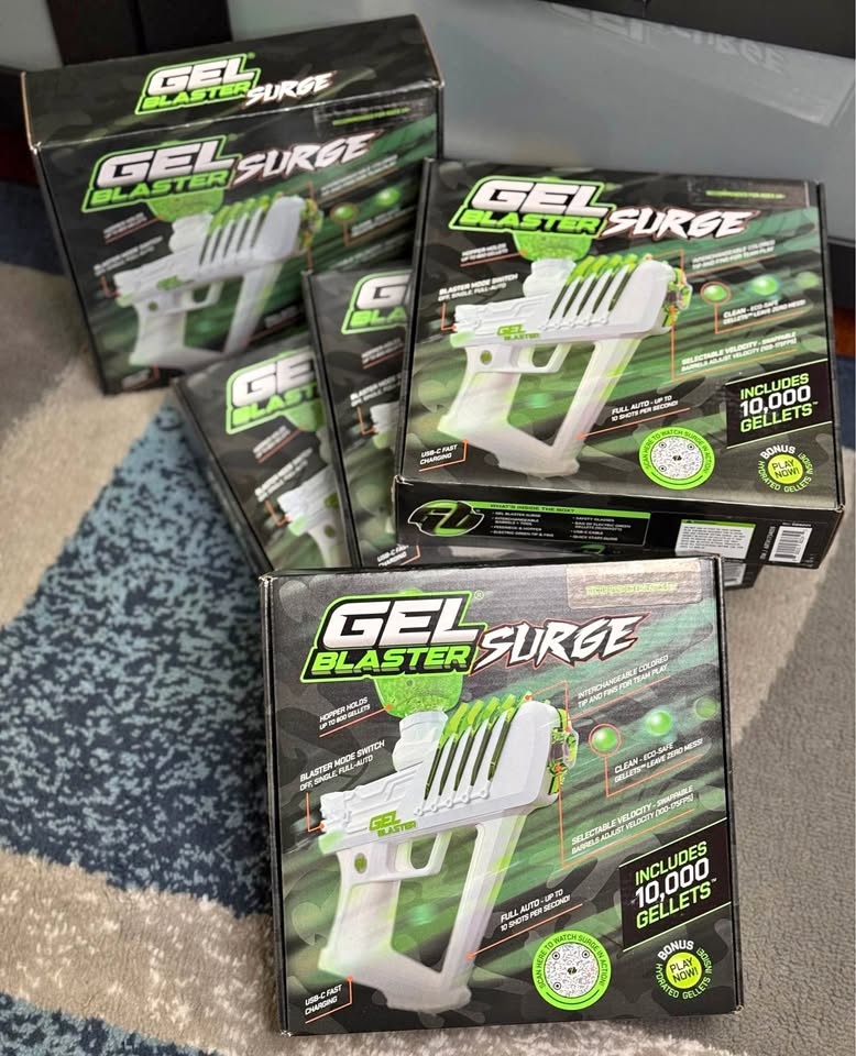 Surge Gel Blaster - Rechargeable Full Auto Toy Gun - 5 Avail