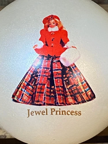 Vintage Barbie Jewel Princess Ornament Holliday Greetings (1996) - photo 2