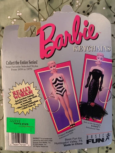 New in box 1995 Vintage Barbie Keychain - photo 4